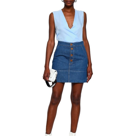 Rag & Bone Victor Faux-Wrap Top - Picture 4 of 4